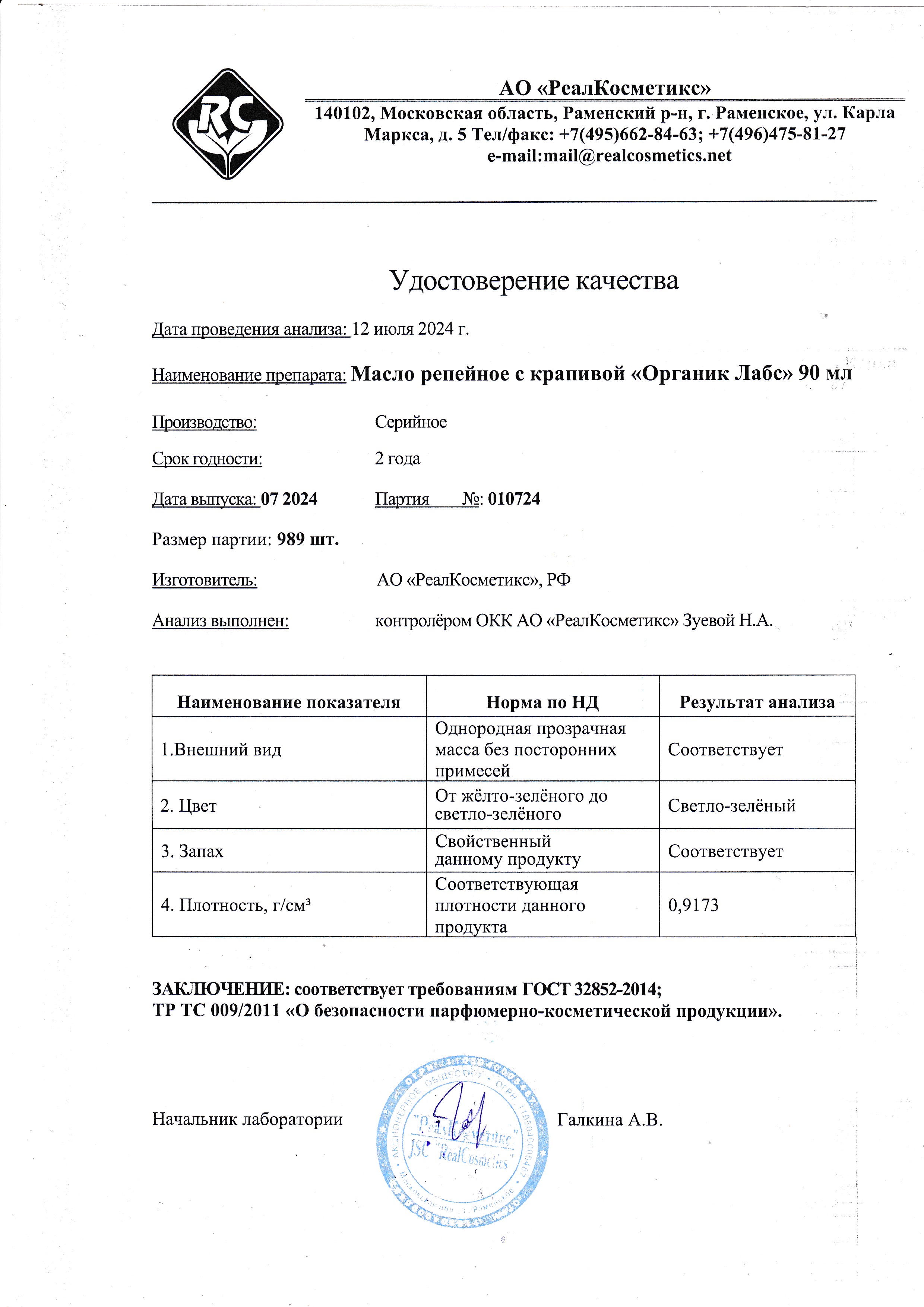 Паспорт №072024